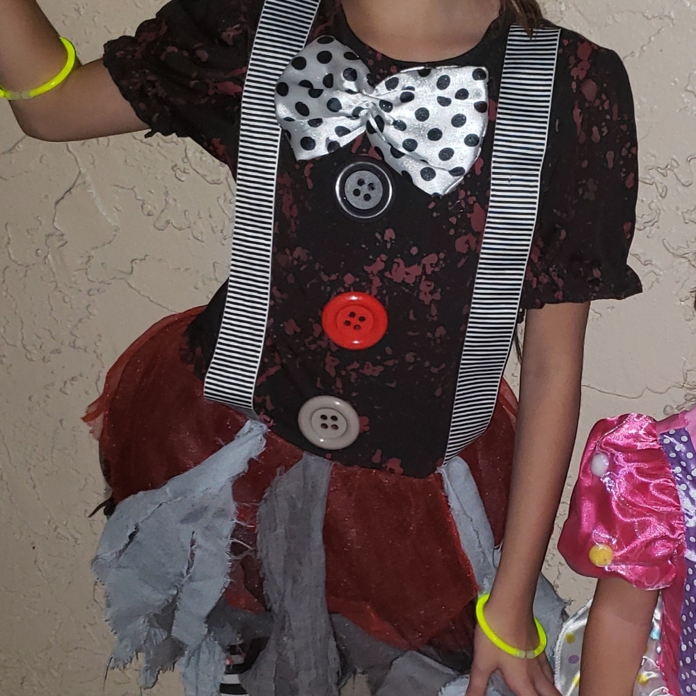 Girls Evil Clown Halloween costume
